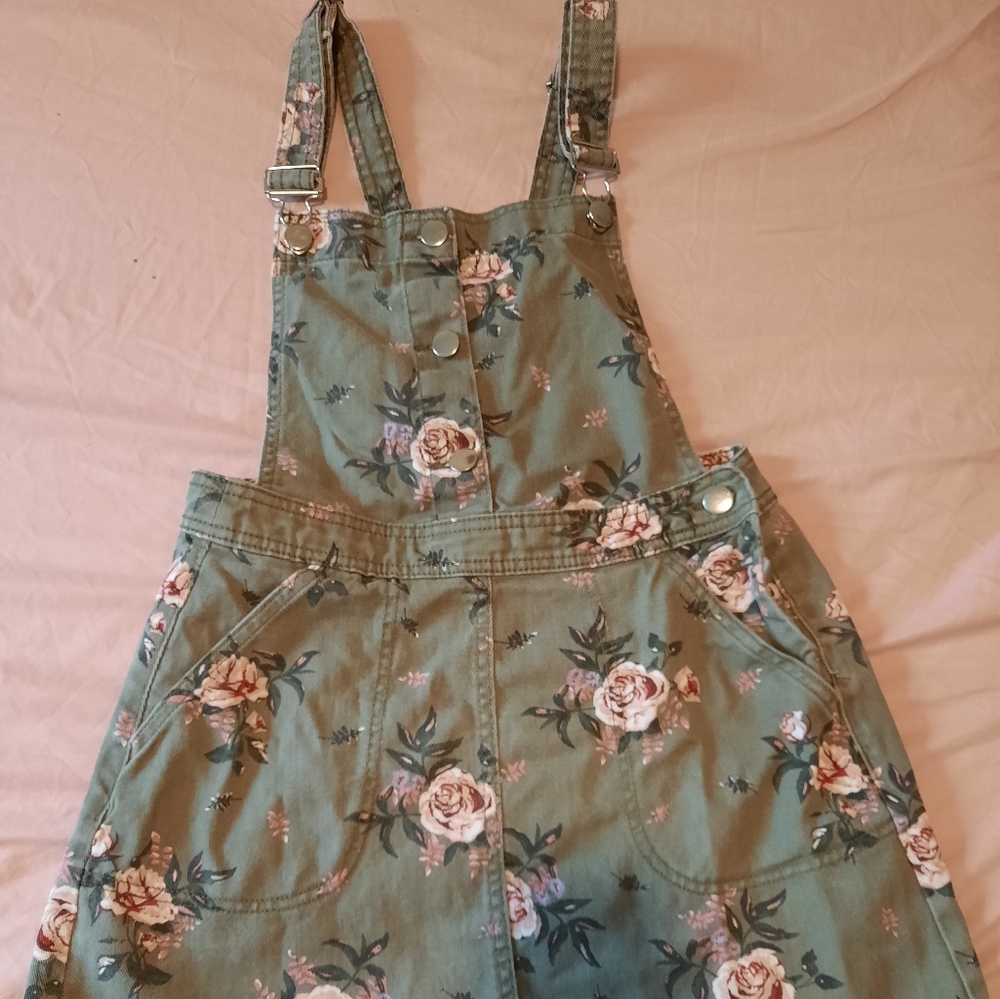 Floral overall dress
